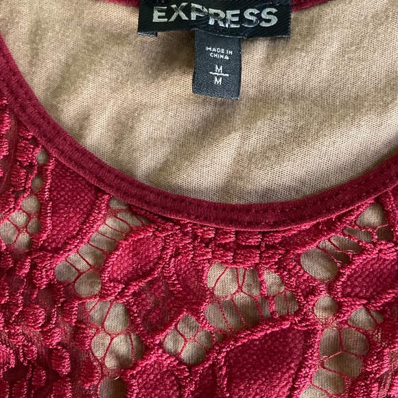 Express Lace Tank Top Medium Gorgeous Detail - Picture 4 of 8